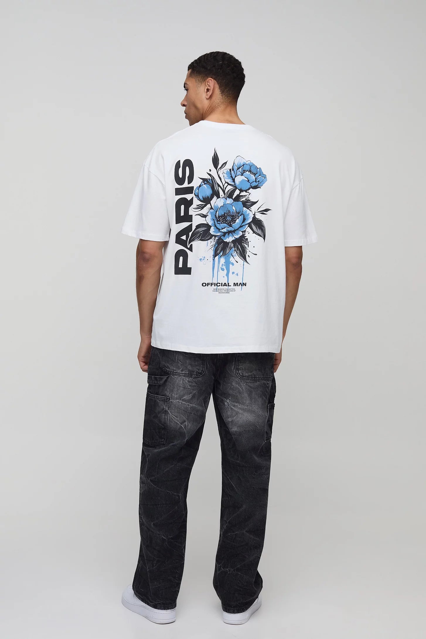 Oversized Paris Floral T-Shirt